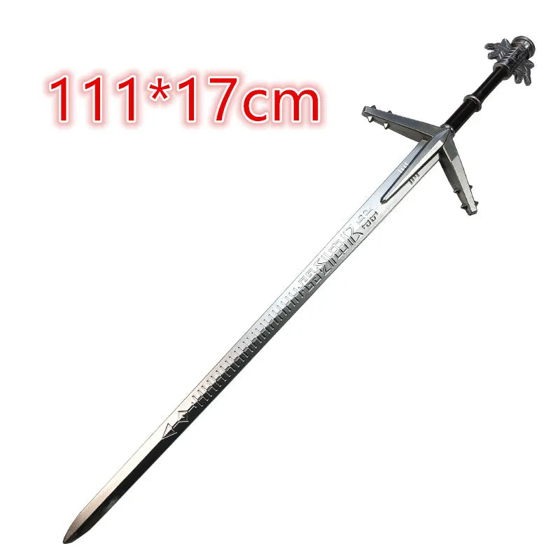 Wild Hunt Sword Aerondight Sword Weapon Cosplay White Wolf Prop Role Play Gift Safety 1:1 PU Wizard Eredin Alice Jewel Sword