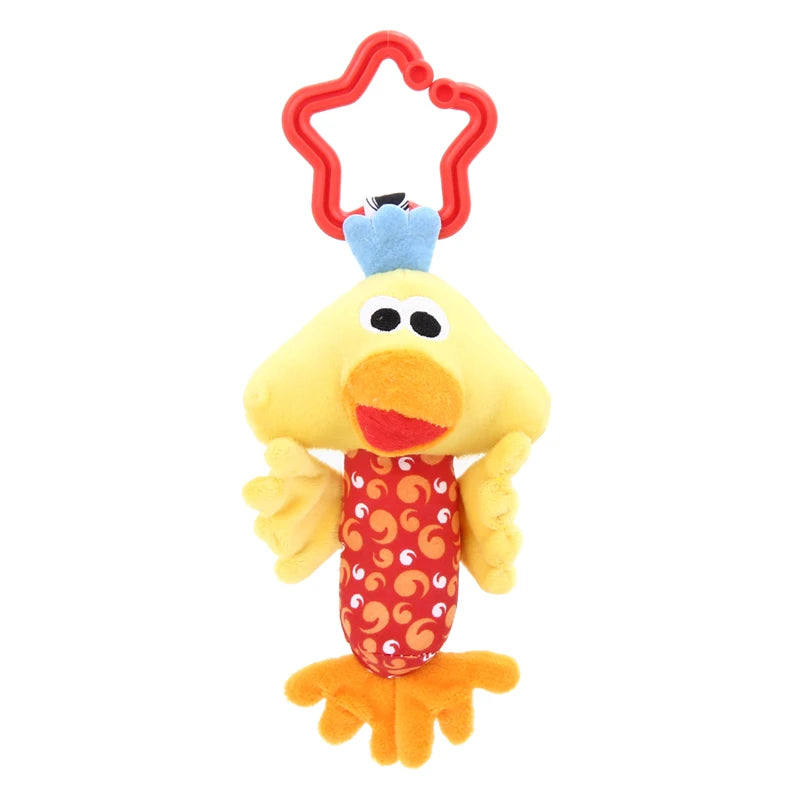 Baby Rattle Toys Kids Tinkle Hand Bell Plush Stroller Hanging Stuffed Animal Rattles Multi-functional Infant Sound Toy Kid Gifts