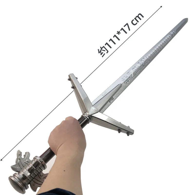 Wild Hunt Sword Aerondight Sword Weapon Cosplay White Wolf Prop Role Play Gift Safety 1:1 PU Wizard Eredin Alice Jewel Sword