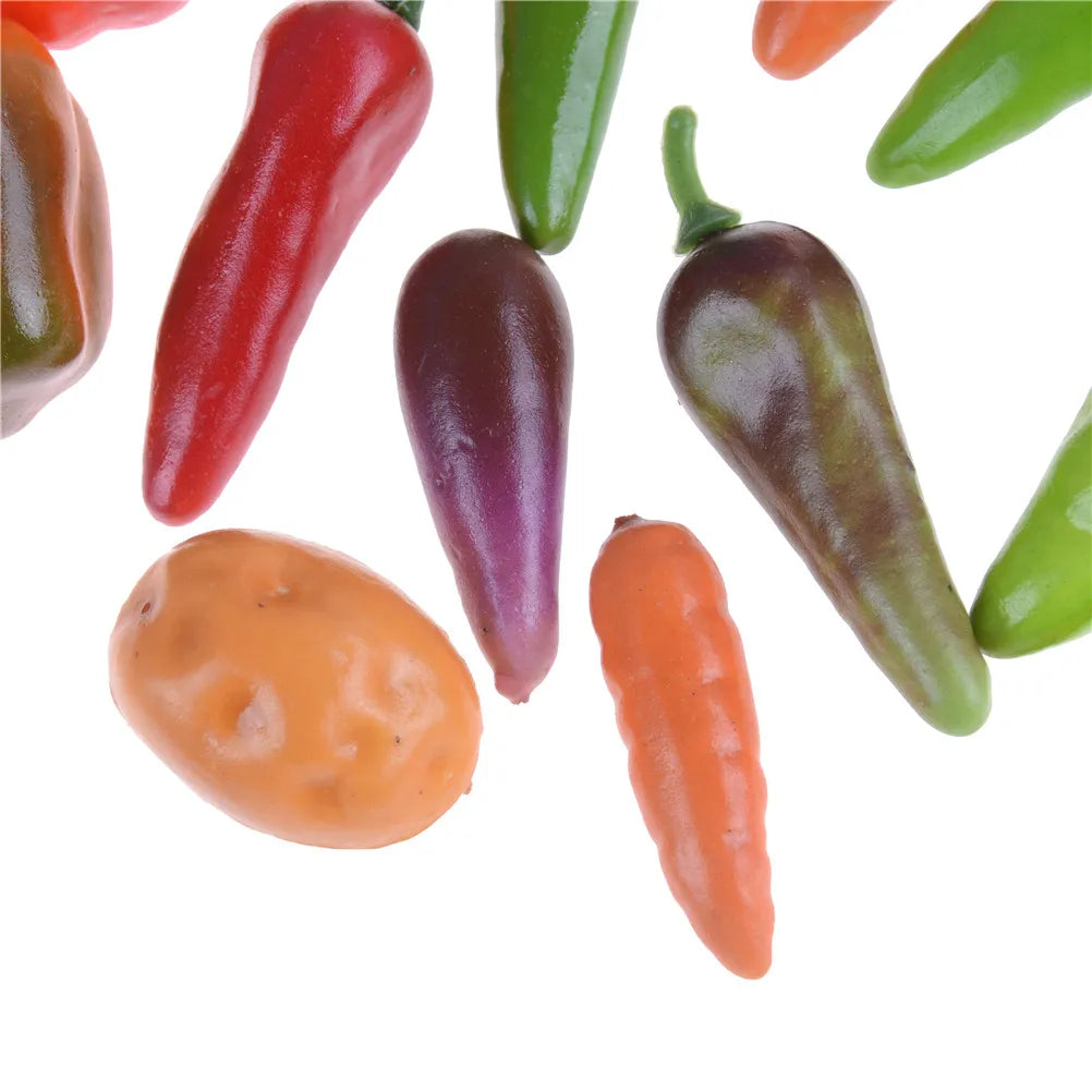 10PCS/lot Kids Vegetables Toy Pretand Play Fruit Toy Kid's Kitchen Miniature Food Game For Girls And Boys Kitchen Toys