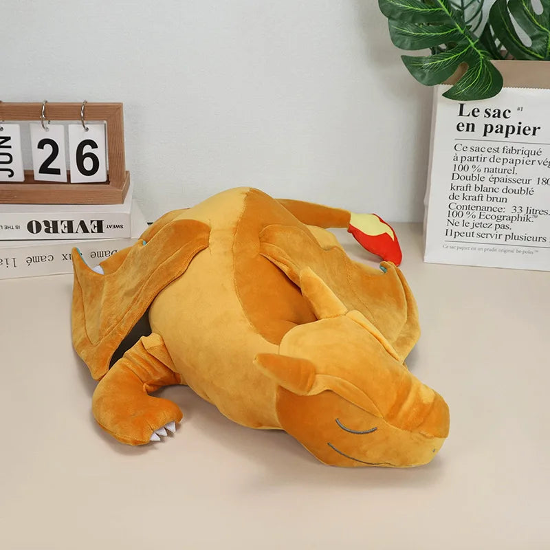 Soft Sleeping Charizard Plush Pokemon Toy Fire Breathing Dragon Stuffed Doll Pillow Gift