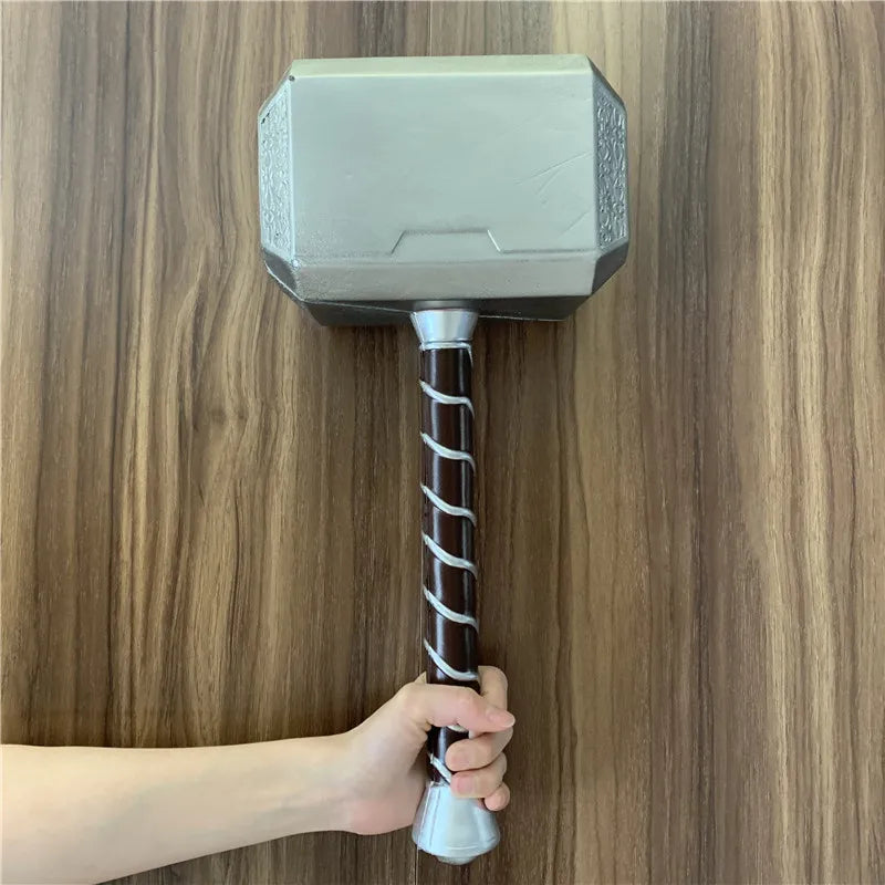 44cm Thor's Hammer Avengers Superhero Weapon Thor: Love and Thunder Hammer 1:1  Model Stormbreaker Toy Safety PU Material