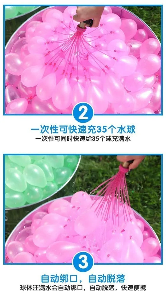 Filling Water Balloons Funny Summer Outdoor Toy Balloon Bundle Water Balloons Bombs Novelty Gag Toys For Children