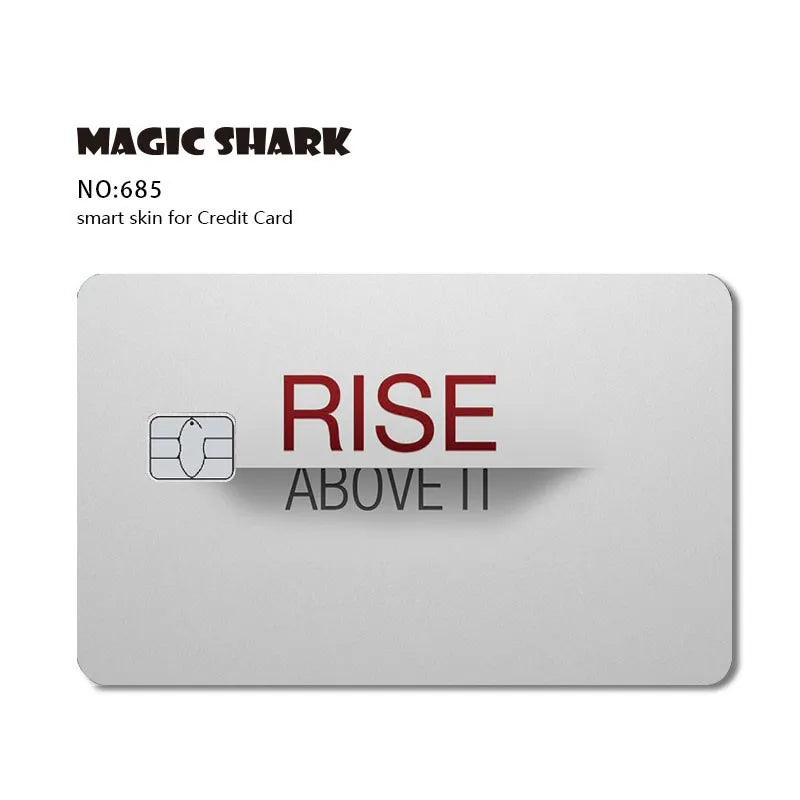 Magic Shark Anime Cartoon Game Save Money Pig Case Cover Film Skin Sticker for Small Chip Credit Card Bus Card
