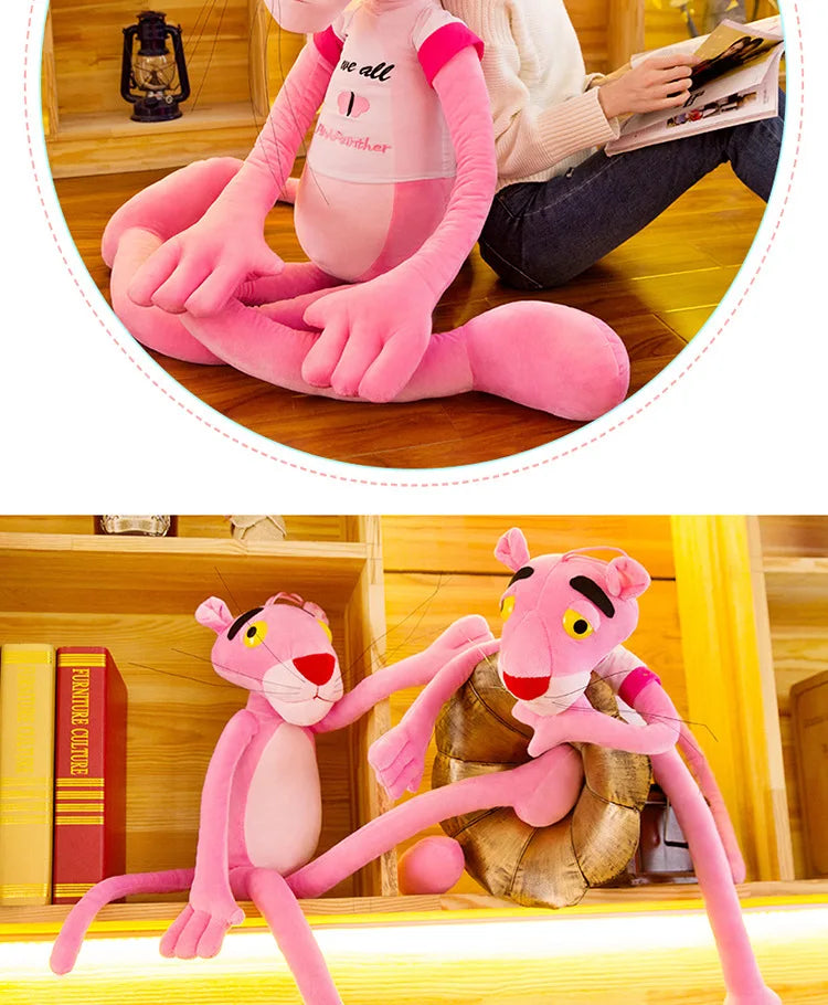 160cm Disney Giant Pink Plush Doll Toys Cute Cartoon Leopard Stuffed Animal Baby Toy Kid Soft Kawaii Stuffed Doll Christmas Gift
