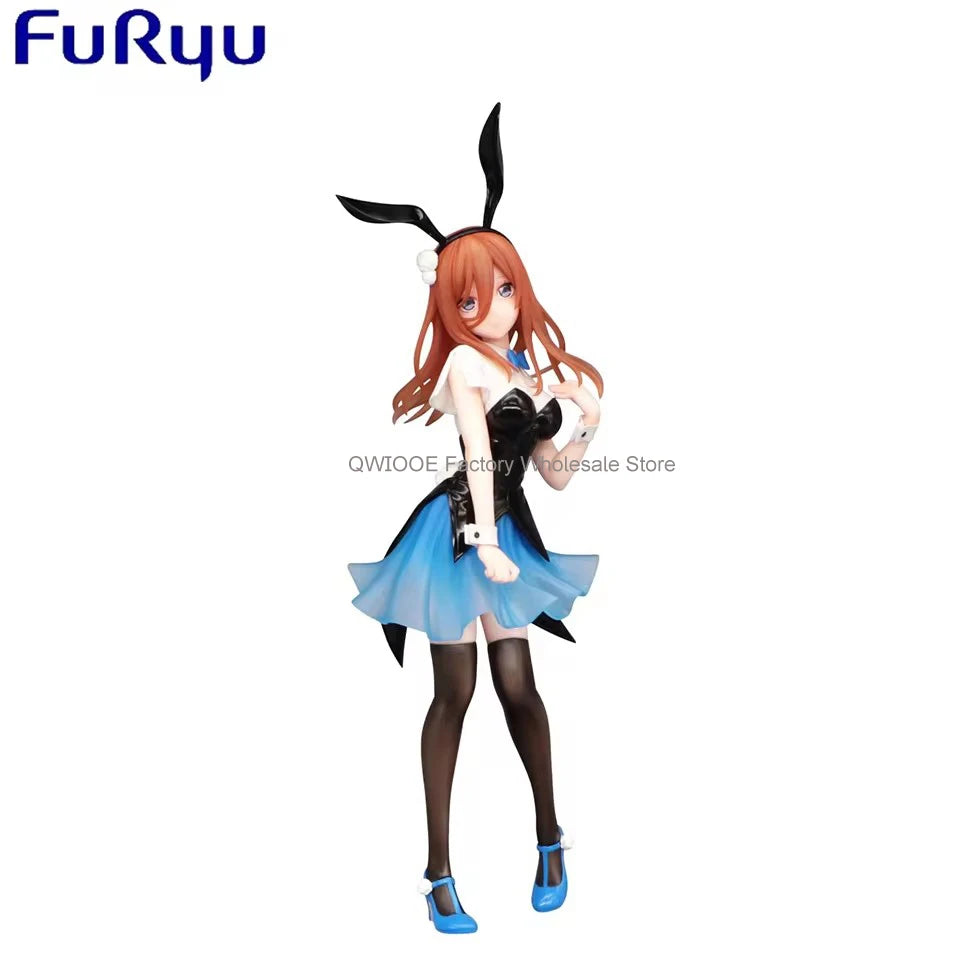 Original Genuine FuRyu Gotoubun No Hanayome 23.4cm Nakano Sanjiu Anime Action Model Decorations PVC Toy Birthday Gift