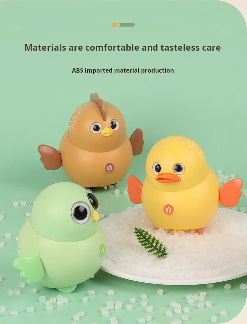Montessori Baby Toy Power-driven Wobble Chicken Pet Squad Magnet Crawl Wobbler Duck Children Toys
