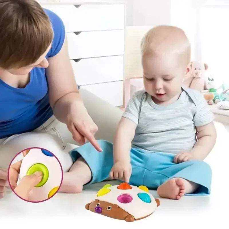 Hedgehog Press Soft Key Concentration Training Early Education Toys Hand-Eye Coordination Children's Educational Small Hedgehog