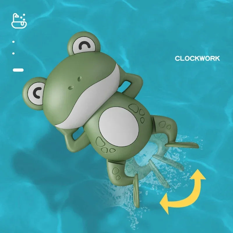 Bath Toys Kids Swimming Clockwork Dolls Play Water Baby Bathing Cute Funny Children Bathroom Shower Bathtub Animals Toy