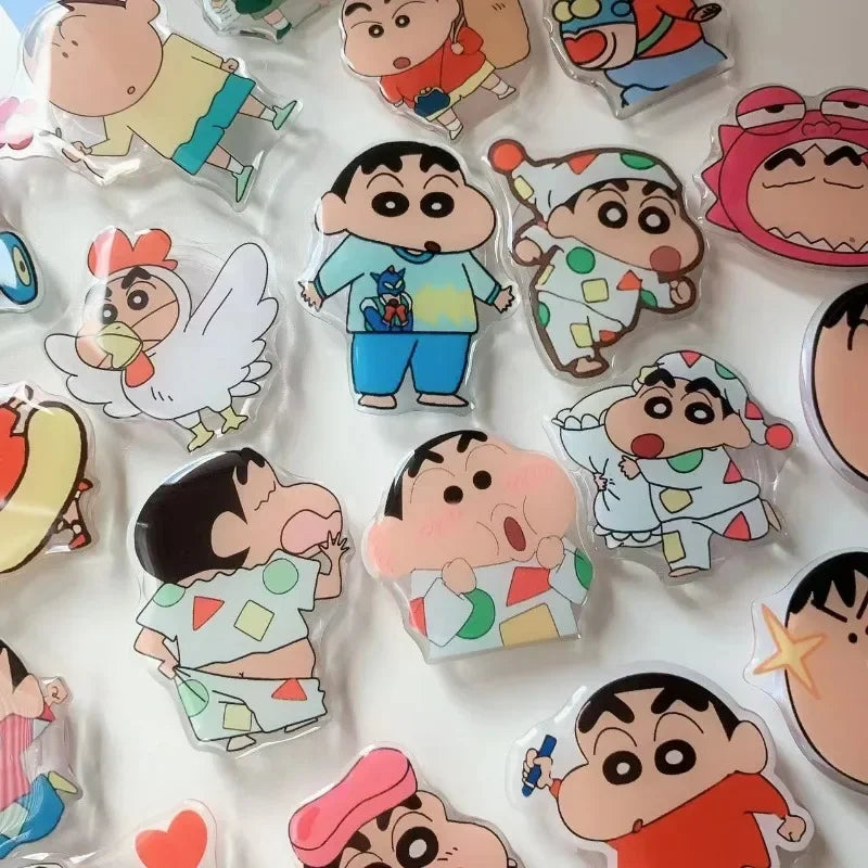 Crayon Shin-chan Phone Holder Stand Grip for Mobile Phone Ring Accessories Cute Retractable Folding Stand Support Desk Stand New