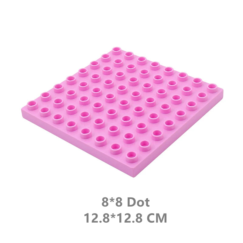 Big Size Building Blocks Double Sided Base Plate Compatible Large Bricks Plastic Educational Creative Toys for Children Kid Gift