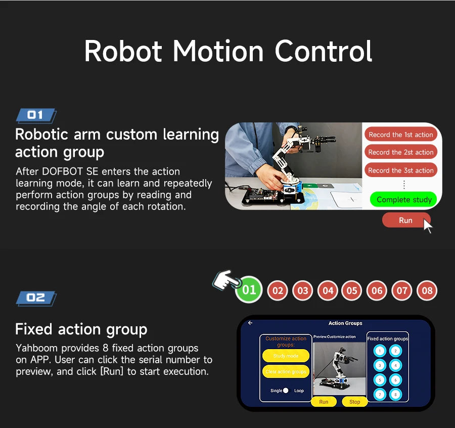 DOFBOT SE AI Vision Robotic Arm Virtual Machine Version 6DOF with ROS System Use Python Programming  For Windows Computer