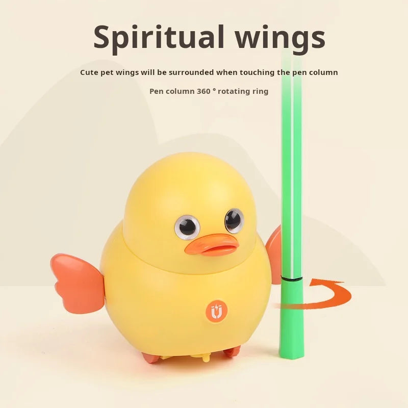 Montessori Baby Toy Power-driven Wobble Chicken Pet Squad Magnet Crawl Wobbler Duck Children Toys