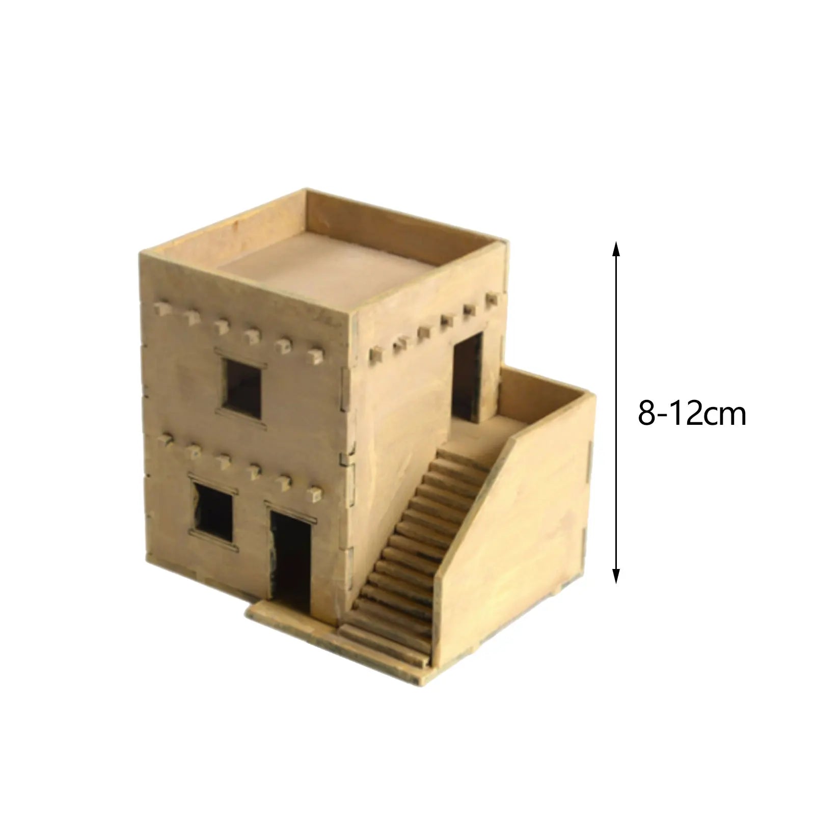 1/72 Wooden Cabin Hobby Toys Wooden 3D Puzzle House Architectural Scene for Accessory Model Railway Micro Landscape Layout Decor