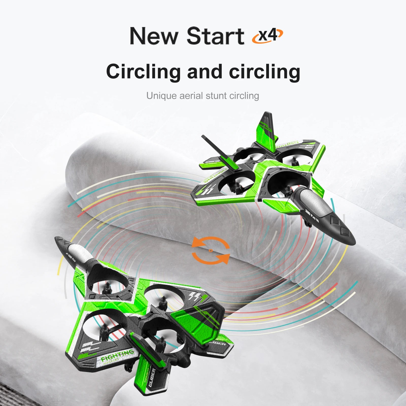 RC Foam Aircraft Plane With Led light 2.4G Radio Control Glider Remote Control Fighter Plane Glider Airplane Foam Boys Toys