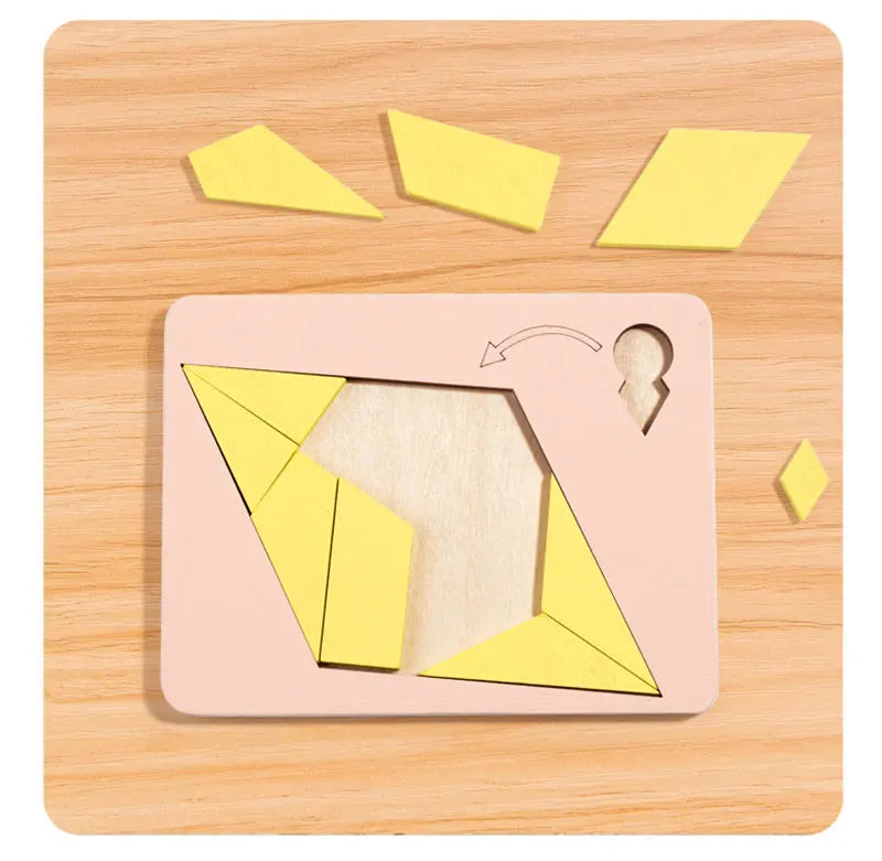 Kids Logical Thinking Training Wooden Puzzles Adult Burning Brain Challenge Activity Game Educational Toys For Autistic Children