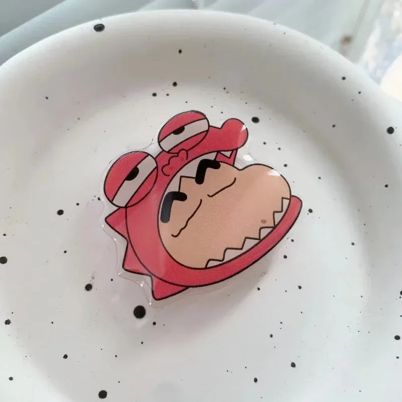 Crayon Shin-chan Phone Holder Stand Grip for Mobile Phone Ring Accessories Cute Retractable Folding Stand Support Desk Stand New