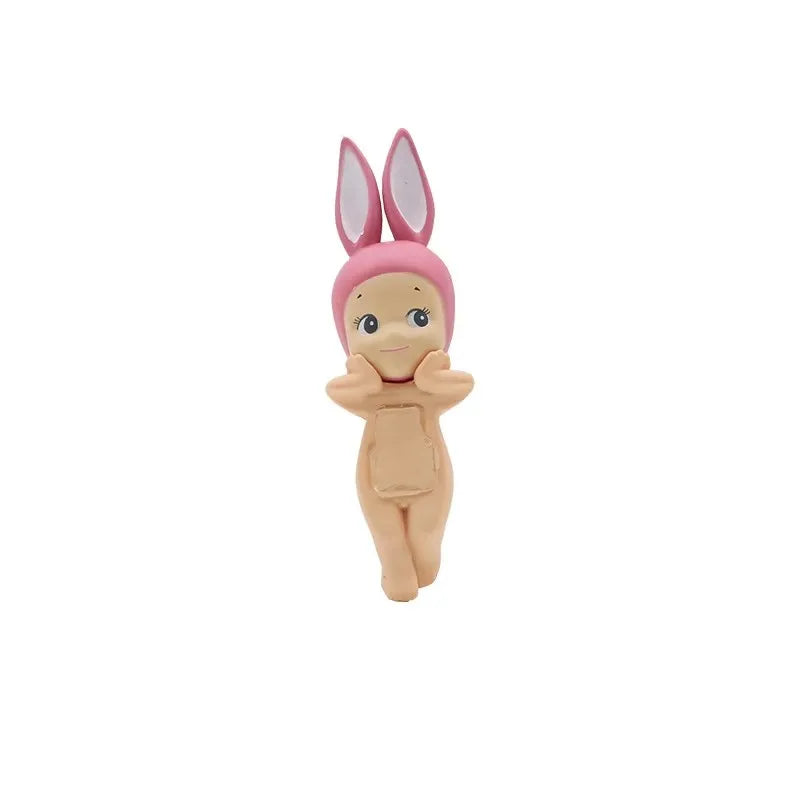 12pcs Sonny Angel Figure Toys 3inch Doll Model Desktop Car Ornament Lying Down Angel Toy Home Decoration Kids Birthday Gifts