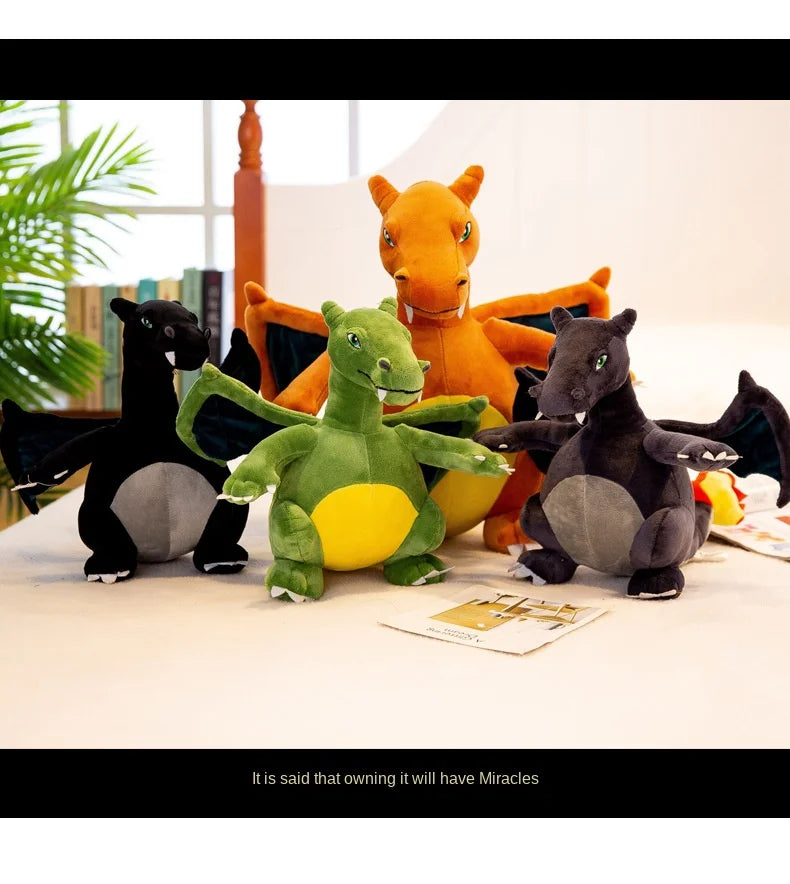 Pokemon Big Size Charizard Dragonite Anime Figures Doll Stuffed Animals Plush Toy Kawaii Room Decoration Toy Kids Christmas Gift
