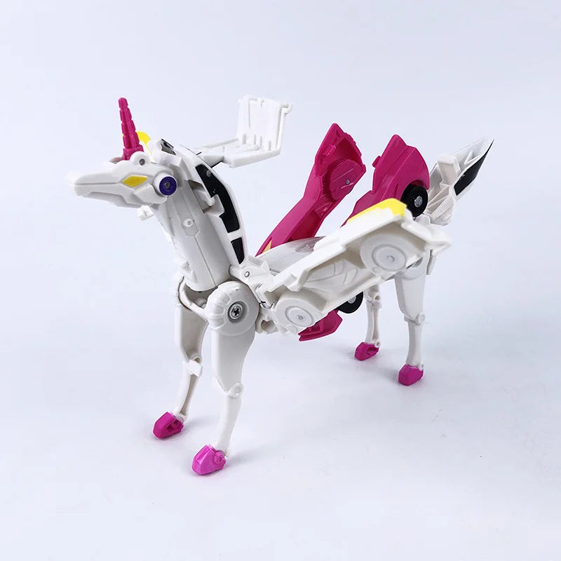 Tianyi Magic Pegasus Unicorn Magnetic Absorption Collision Deformation Car Robot Children Boys and Girls Toy Gift