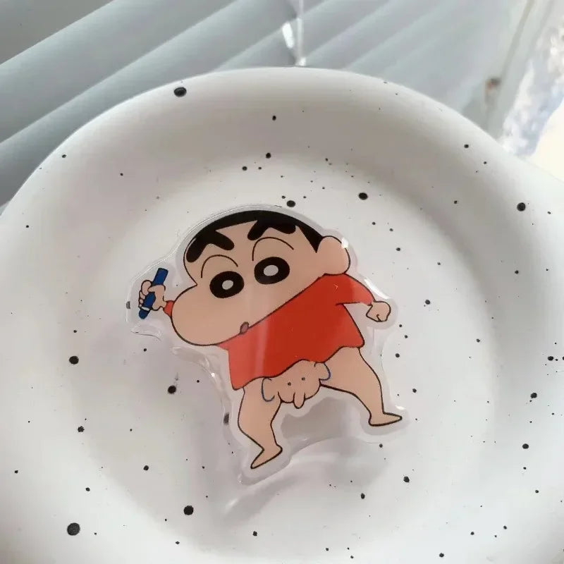 Crayon Shin-chan Phone Holder Stand Grip for Mobile Phone Ring Accessories Cute Retractable Folding Stand Support Desk Stand New
