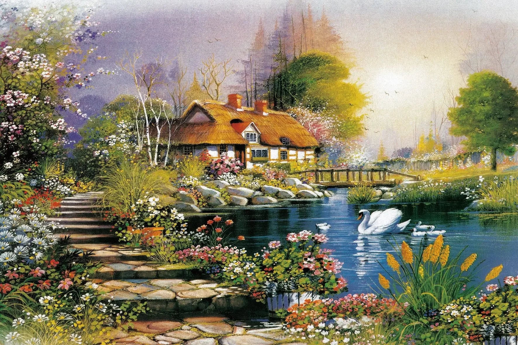 Adult Jigsaw Puzzle 1000 Pieces Puzzle Toys Landscape Animation Paper Puzzle Decorative Painting Exercise Brain Thinking