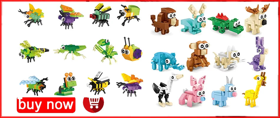 Hot Christmas Building Block Gift Animals Deer Elk Reindeer Figures Brick Xmas Tree Educational Toy Gift for Boy Kid Block Model