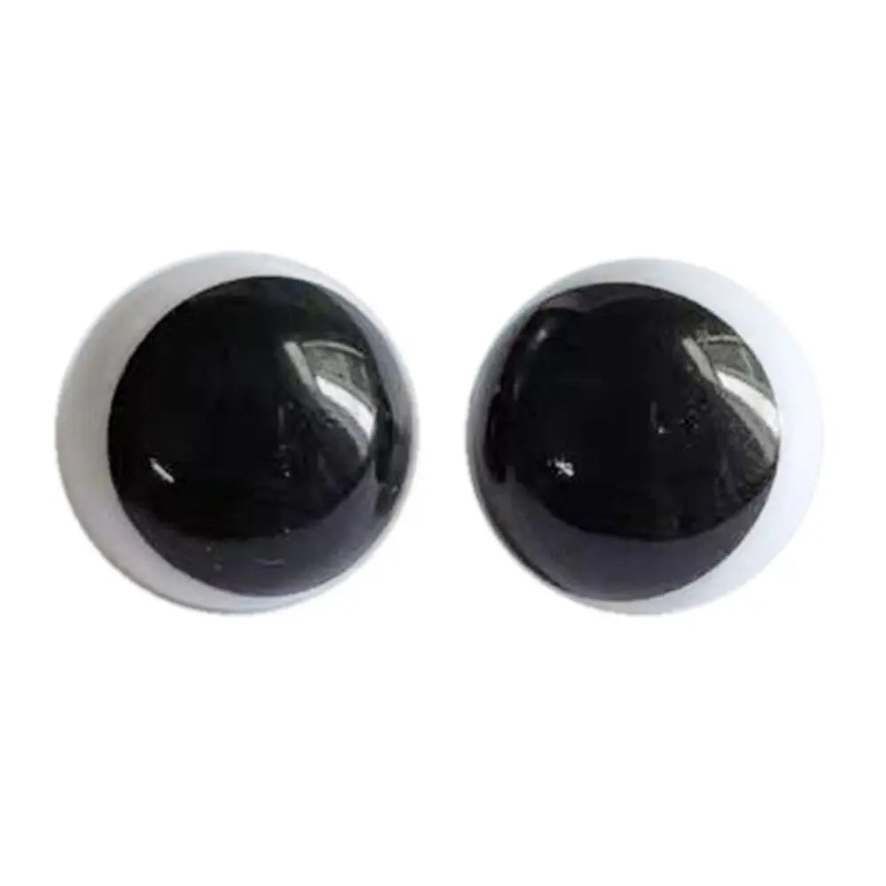10pcs/5pairs 13/16/18/21mm Eyes Crafts Eyes with Washer Plastic Dolls DIY Tools Black&White Glitter Crystal Eyes