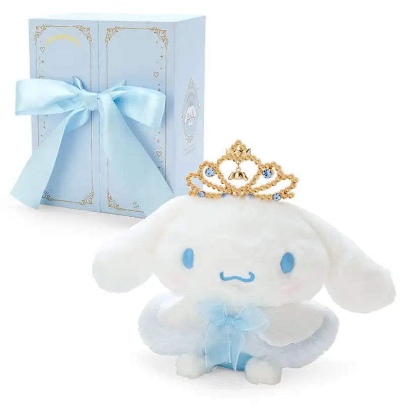 Sanrio Cartoon Diamond Sparkle Crown Collection Kitty Cat Kurumi Cinnamoroll Mymelody Kuromi Plush Anime Toys for Girl Gift