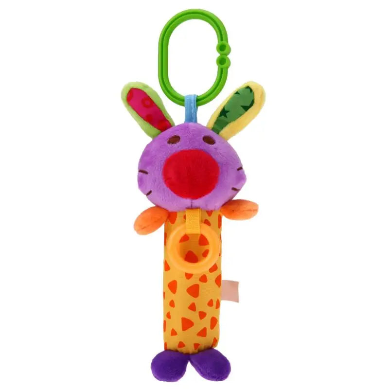 Baby Rattle Toys Kids Tinkle Hand Bell Plush Stroller Hanging Stuffed Animal Rattles Multi-functional Infant Sound Toy Kid Gifts