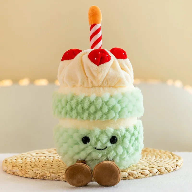 Kawaii Stuffed Plush Plants Lifelike Potted Plant Plush Doll Succulent Pine Tree Cake Bamboo Cactus Pillow Cushion Toy Decor