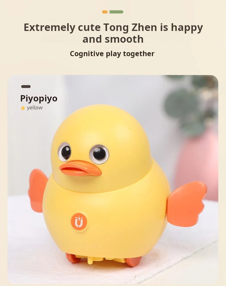 Montessori Baby Toy Power-driven Wobble Chicken Pet Squad Magnet Crawl Wobbler Duck Children Toys