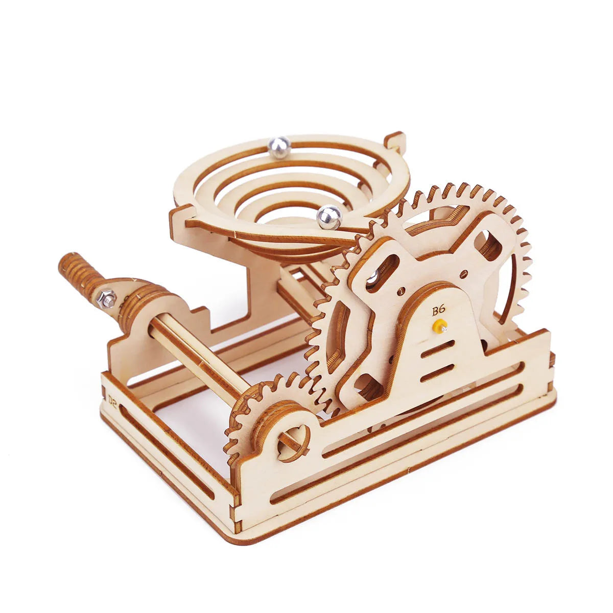 3D Wooden Marble Run Puzzles Toys Assemble Construction Building Blocks Model Set DIY Montessori Kids Mechanical Maze Track Gift