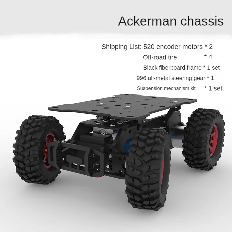 RC Ackerman Chassis with Motor Robot Car Supporting ROS System and Sport Camera for Raspberry For Arduino Robot Car DIY Kit