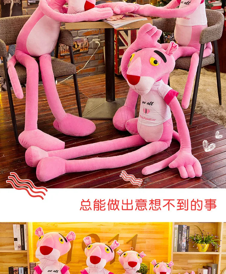 160cm Disney Giant Pink Plush Doll Toys Cute Cartoon Leopard Stuffed Animal Baby Toy Kid Soft Kawaii Stuffed Doll Christmas Gift