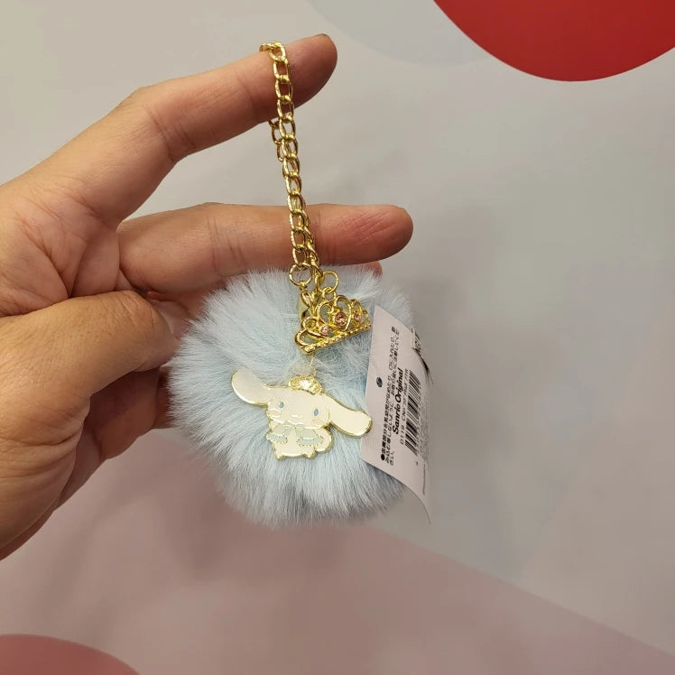 Sanrio Cartoon Diamond Sparkle Crown Collection Kitty Cat Kurumi Cinnamoroll Mymelody Kuromi Plush Anime Toys for Girl Gift
