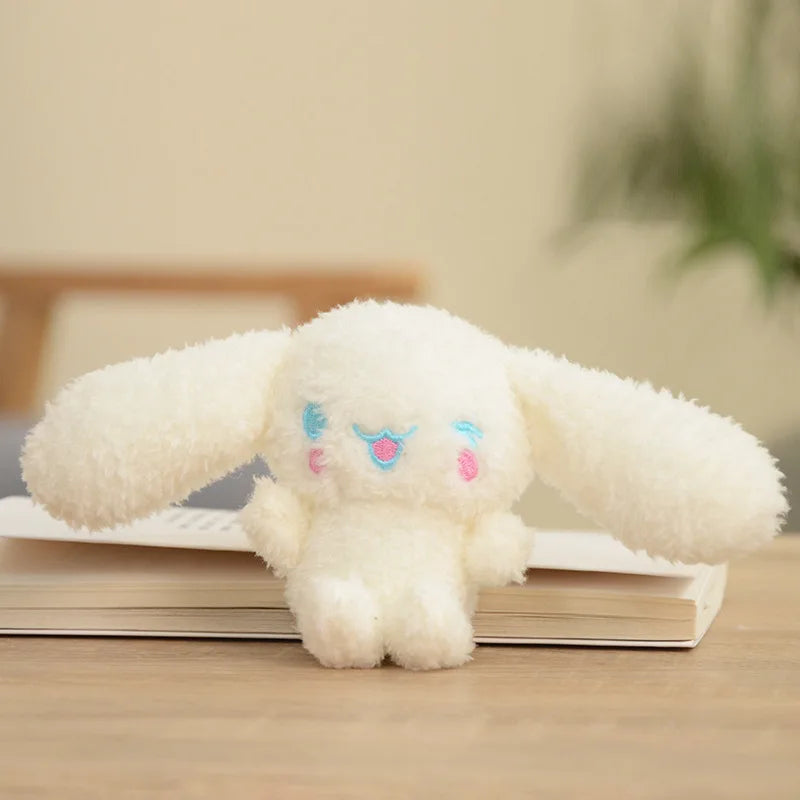 Sanrio Cinnamobol Doll Keychain Japanese Puppy Pendant Toy Bunny Cartoon Animal Hanging Kawaii Backpack Decoration Birthday Gift