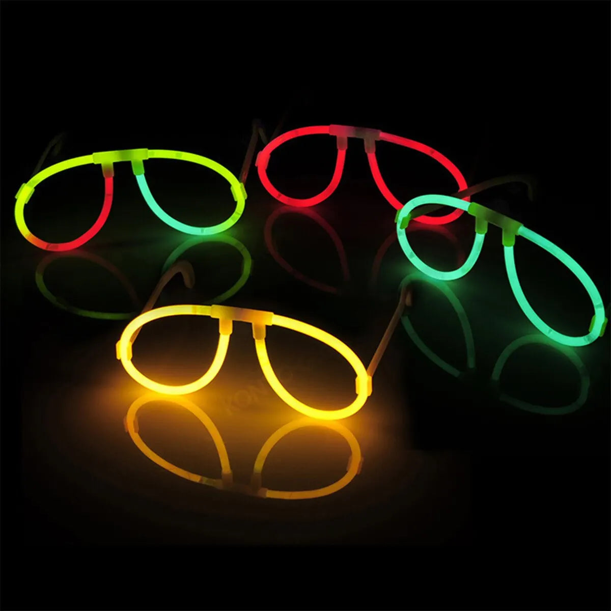 Two Sets Of 10 Glasses Five Different Styles Of Random Fluorescent Color Love Rabbit Apple Halloween Party Nightclub Glasses
