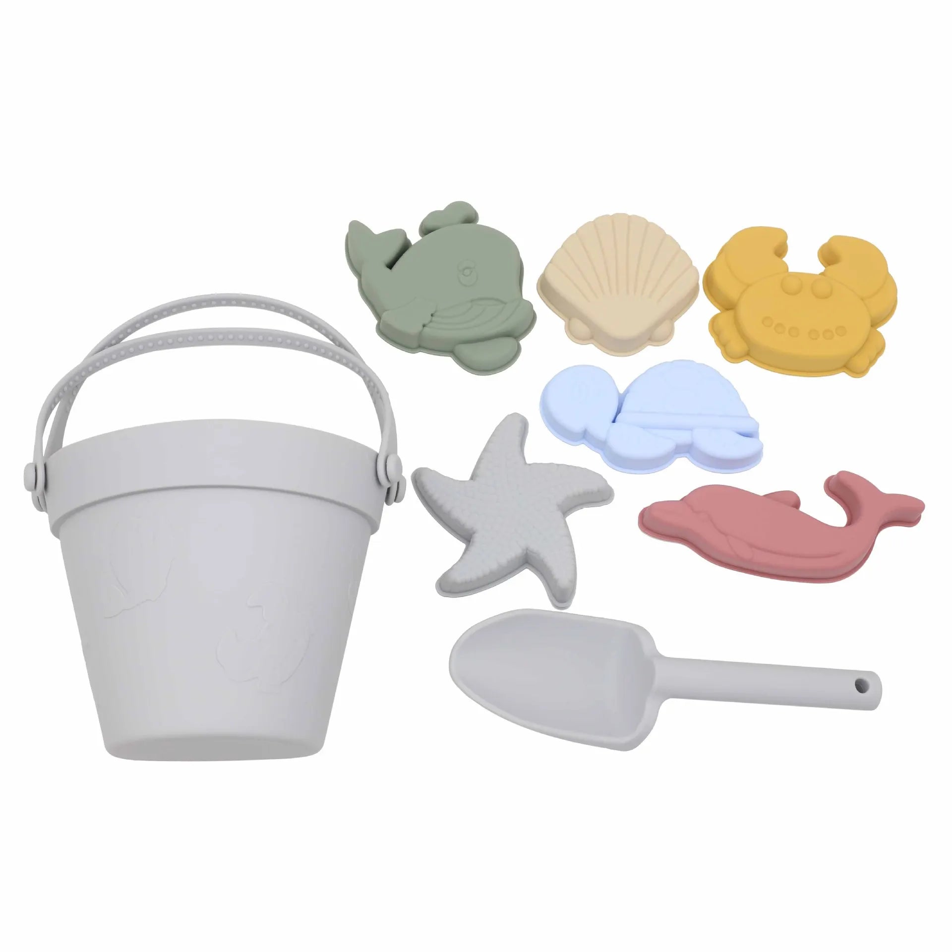 8Pcs Summer Beach Toys Kids Soft Silicone Sandbox Set Beach Game Toy Send Children Beach Play Sand Water Play Tools Swim Game