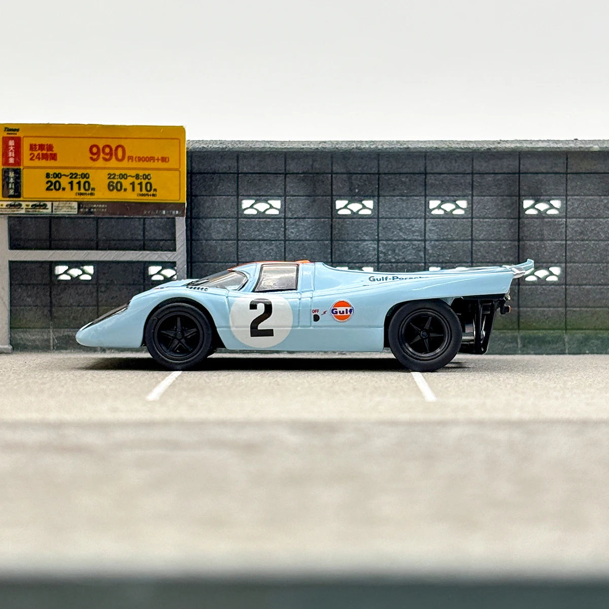 Sparky&Tiny 1/64 Porsche 917 KH Gulf #2 Alloy Toy Motor Vehicle Diecast Metal Model Gifts