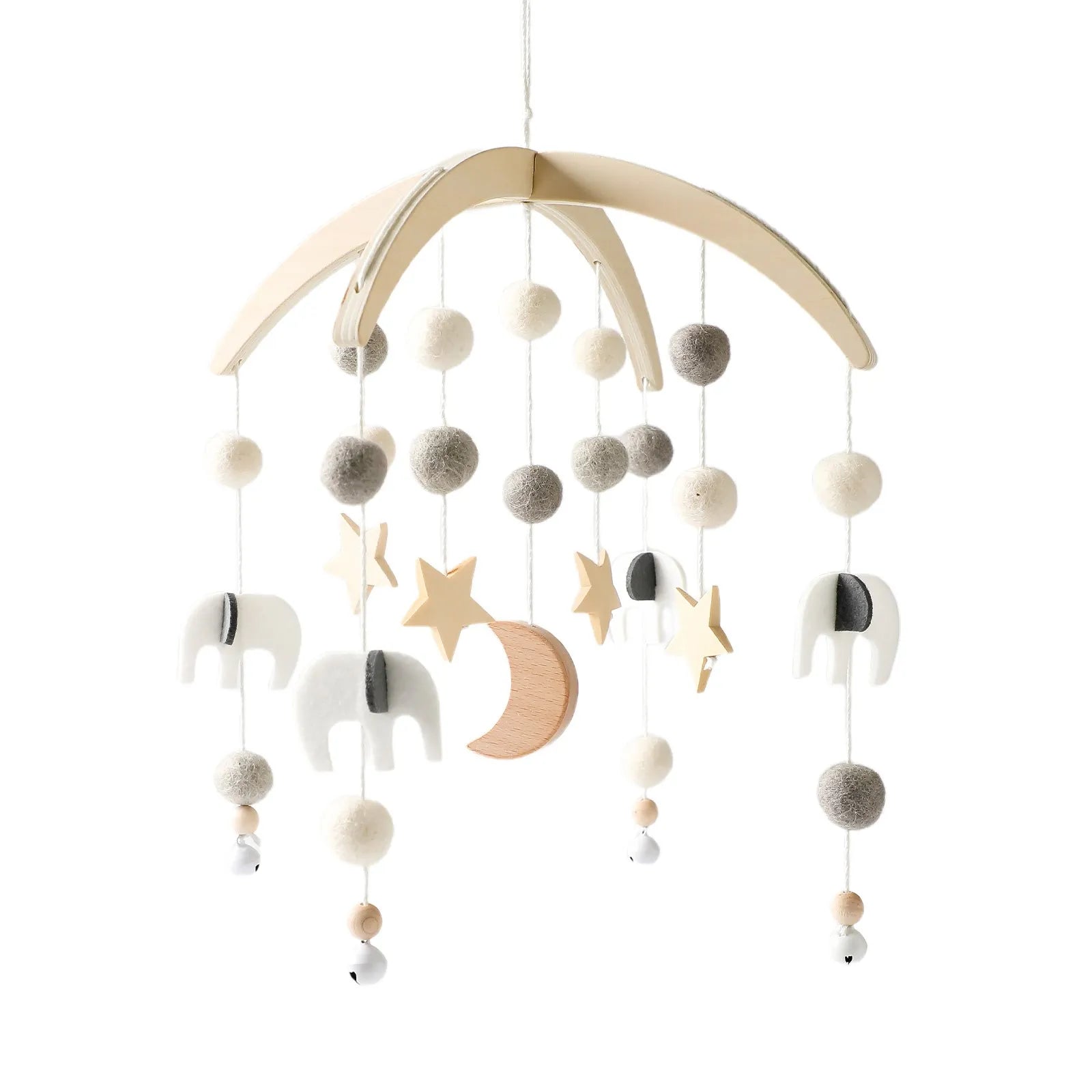 Baby Rattle Toy 0-12 Months Wooden Mobile On The Bed Newborn Music Box Bed Bell Hanging Toys Holder Bracket Infant Crib Boy Toys