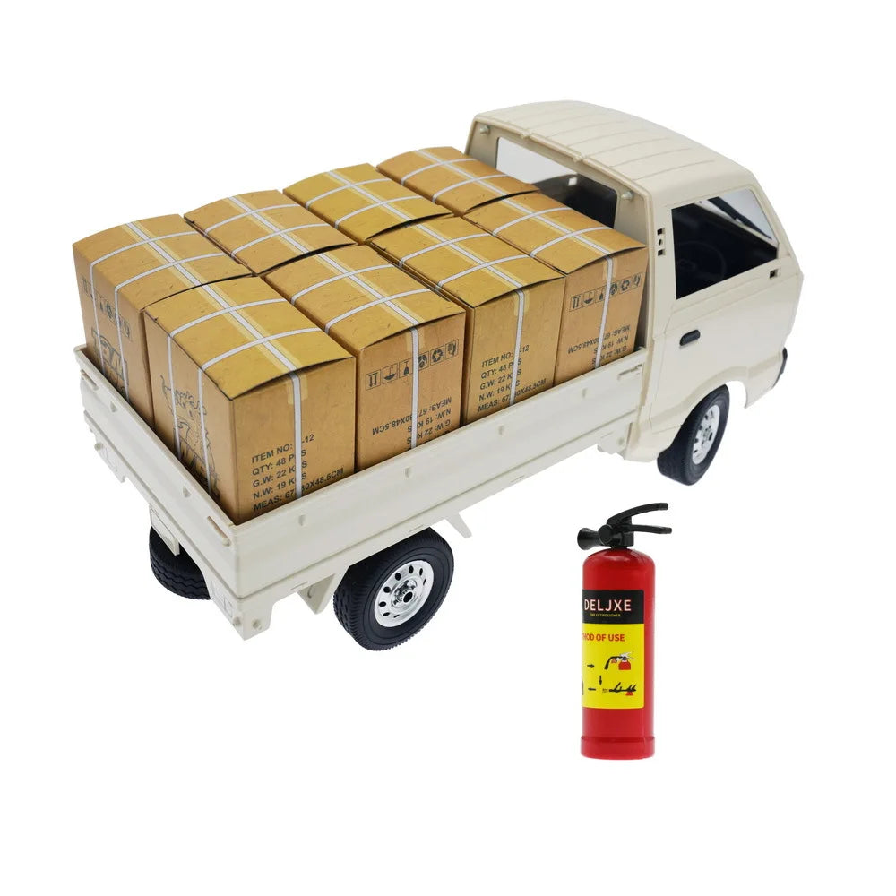WPL D12 1:10 RC Car Simulation Drift Climbing Truck LED Light On-road RC Cars Trucks For Kids Gifts Toys