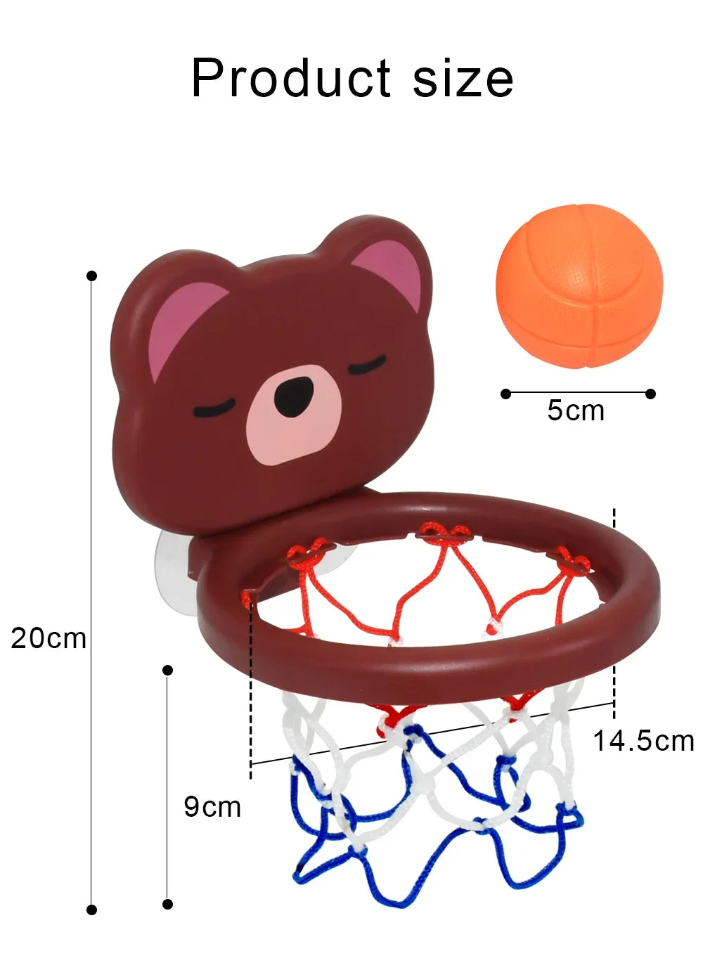 Baby mini shooting basket toy kids bathtub water play set basketball backboard with 3 balls funny shower bath toys for toddlers