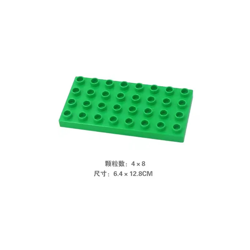 Big Size Building Blocks Double Sided Base Plate Compatible Large Bricks Plastic Educational Creative Toys for Children Kid Gift