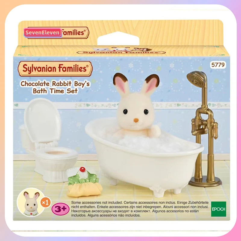 Sylvanian Families Bathtub Shower Set Children'S Play House Toys Furniture Accessories Forest Family Bathtub Set