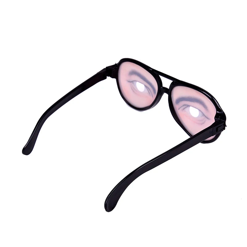 1pc Novelty Glasses Halloween Toy Photo Booth Props Party Funny Glasses Fake Novelty Gag Prank Eye Ball Joke Toy Gift