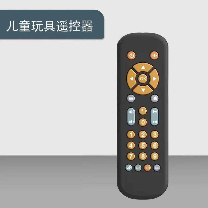 Infant Simulation TV Remote Control Toys with Music and Light Musical Baby Toy Sensory Remote Kid Baby Toys for 1 2 3 Year Old