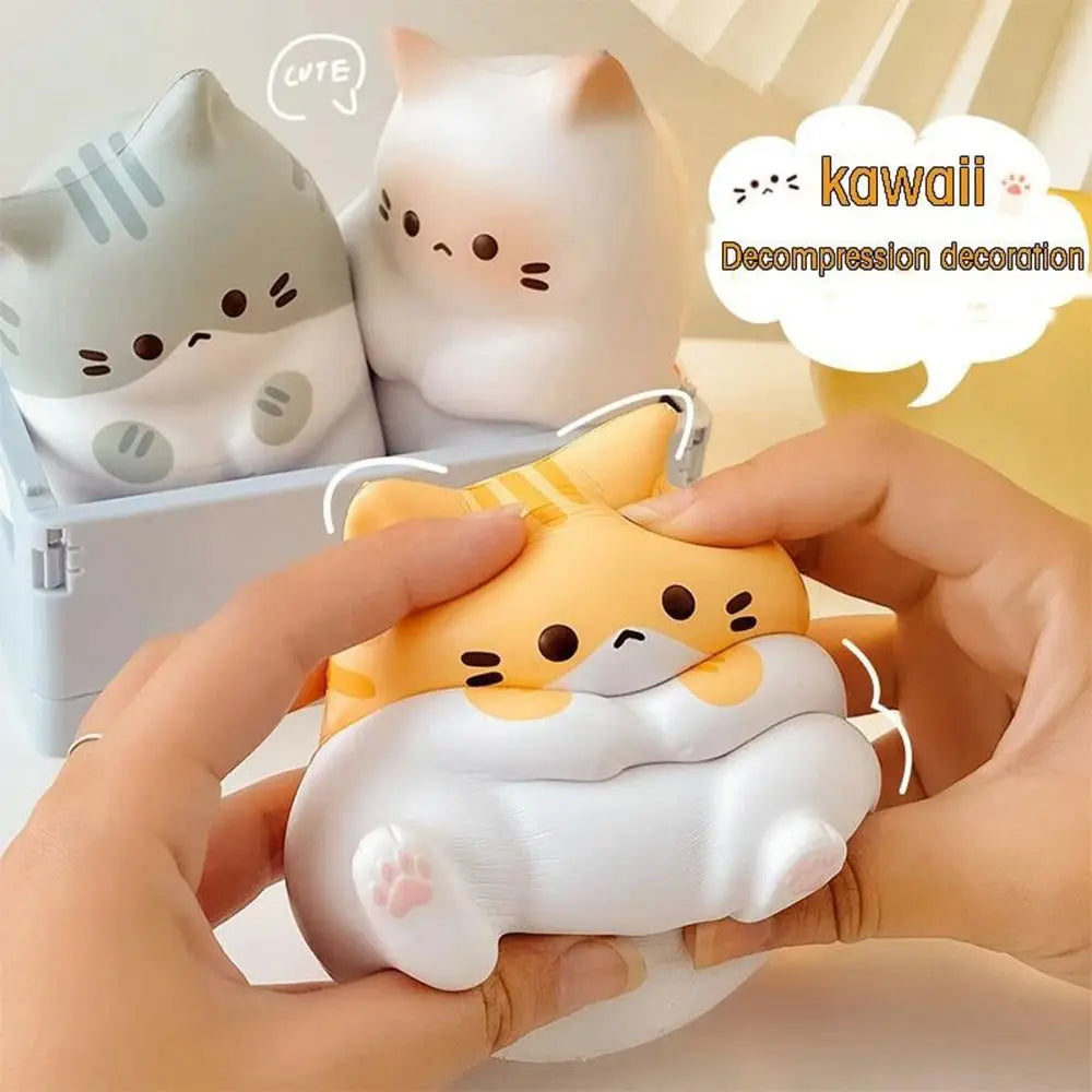 Fashion Cartoon Cat Squeeze Toys Plushie Slow Rebound Decompression Doll Cute Stress Release Release Anxiety Toy