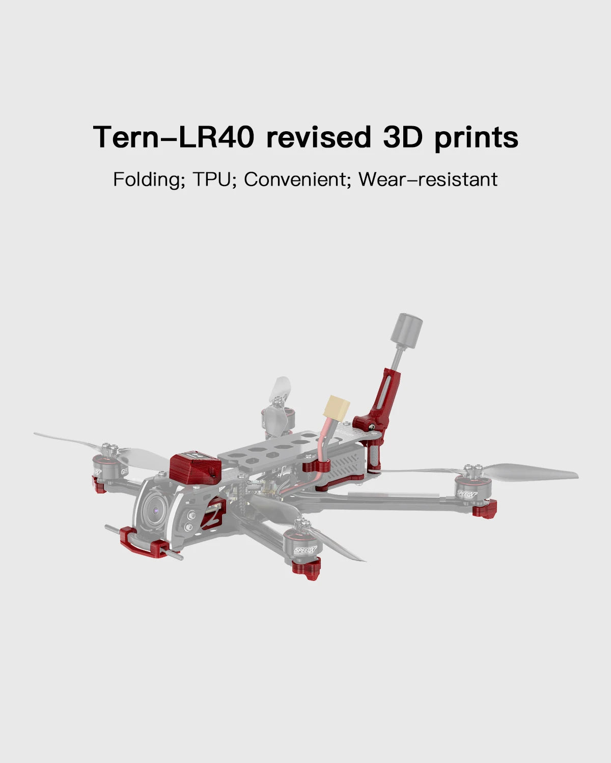 GEPRC GEP-Tern-LR40 Frame 3D Print Part Propeller Accessory Base Quadcopter FPV Freestyle RC Racing Drone HD Long Range FPV