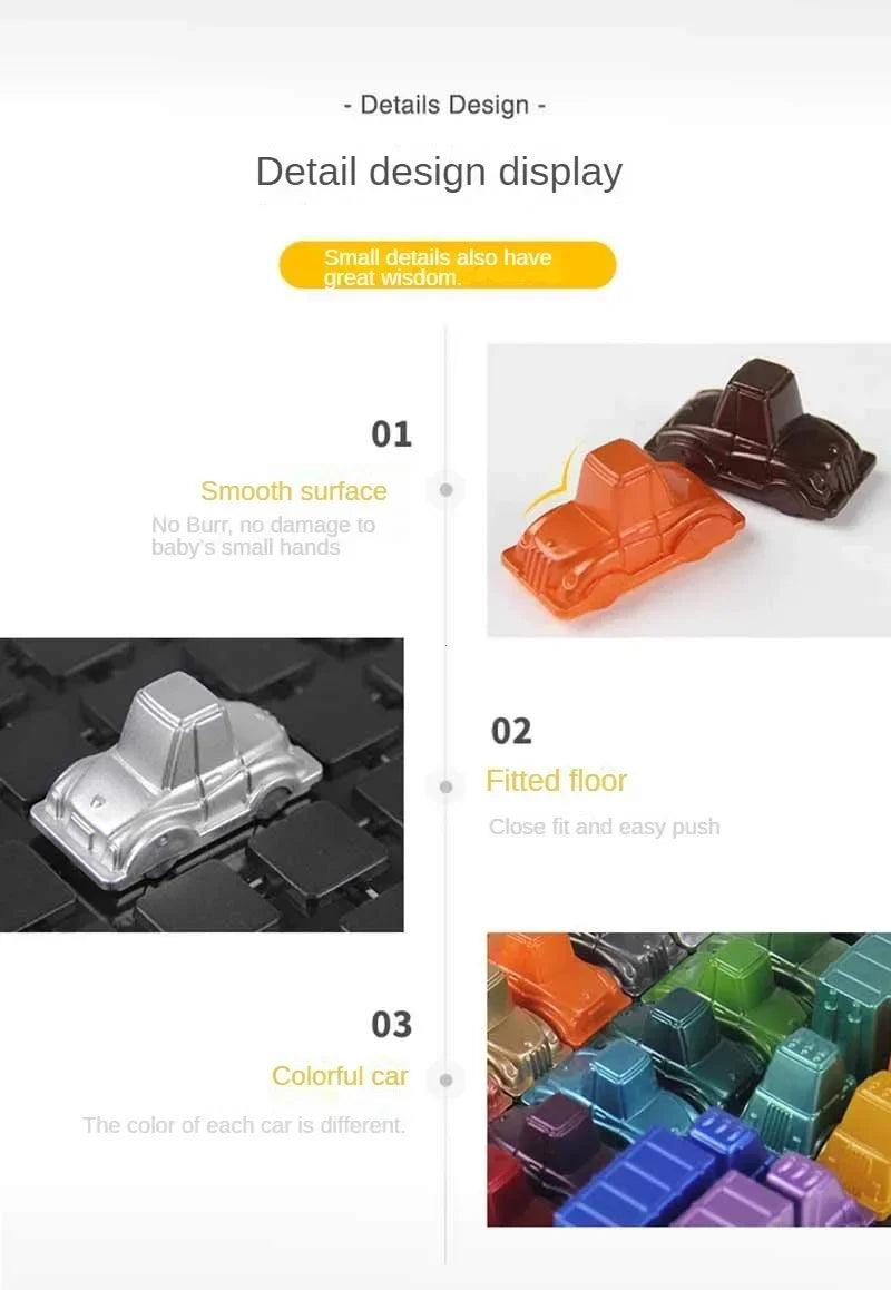Puzzle traffic rush hour game, racing rush hour car Huarong Road logical reasoning desktop game, children's puzzle toys, childre